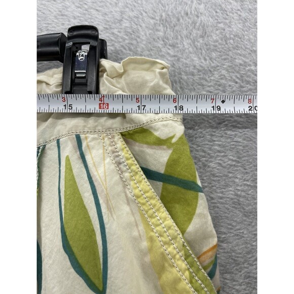 CAbi Women's A Line Skirt Lined Leaves Medium 100% Cotton Pockets Drawstring - Picture 11 of 11